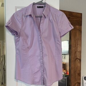 New York & Company Lavender Button Down Shirt